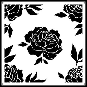 Rose Tile Stencil - Twist My Armoire