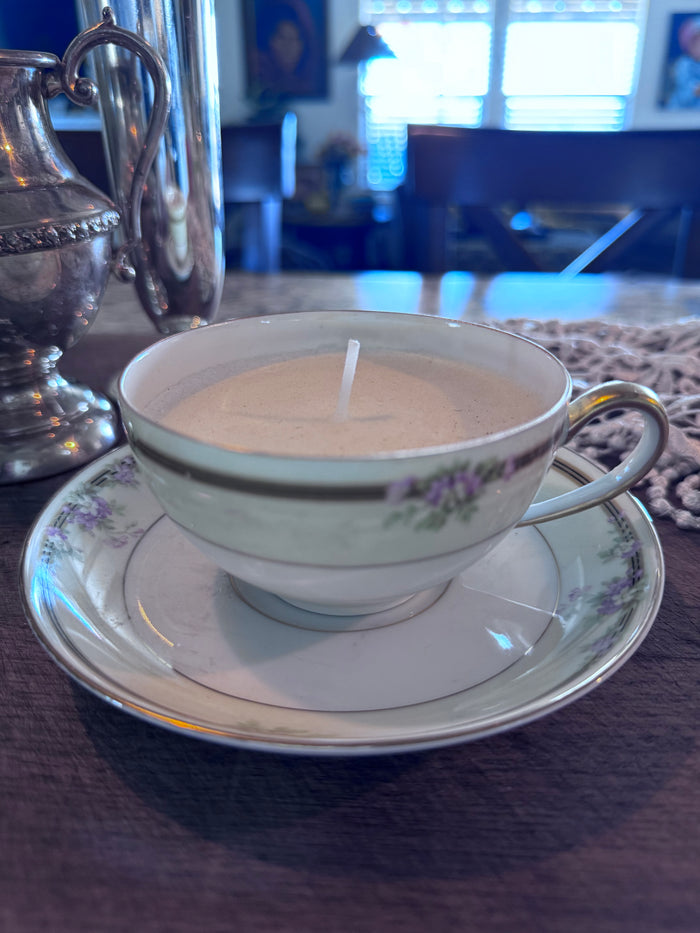 Bavaria Hutschenreuther Cup & Saucer Candle