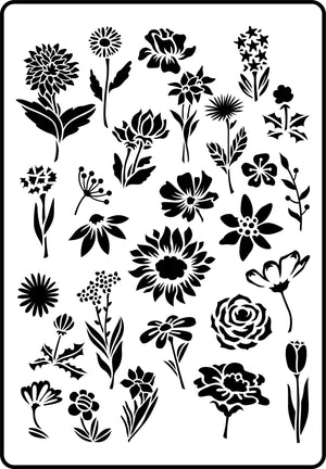 Flower Garden Stencil - Twist My Armoire