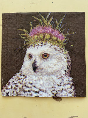 Crown Owl Napkin
