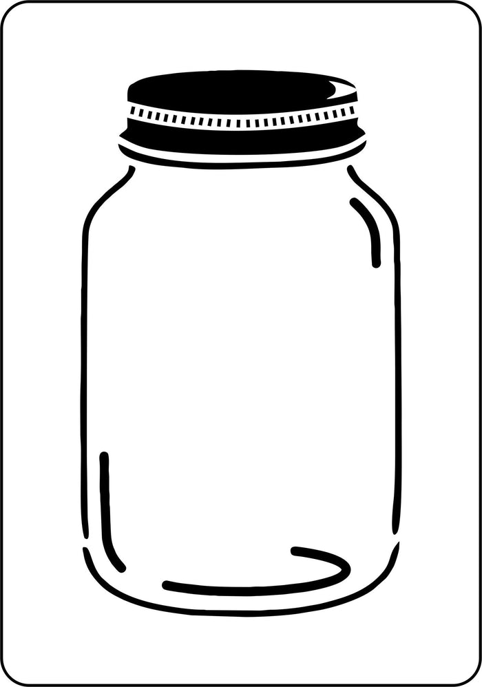 Canning Jar Stencil